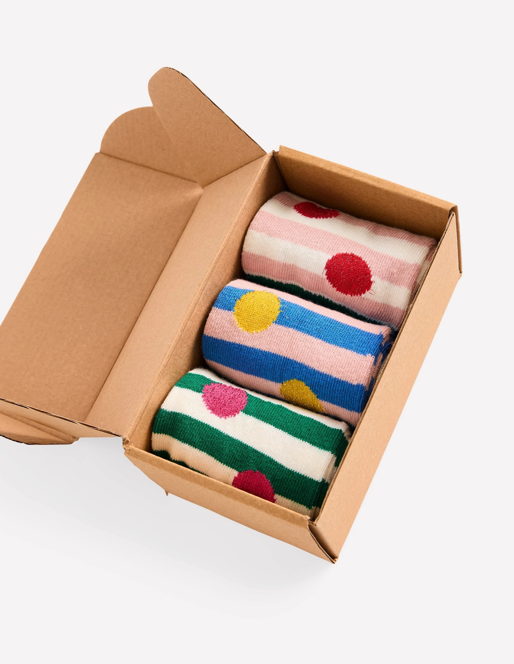 3 Pack Sparkle Socks-Spot Socks