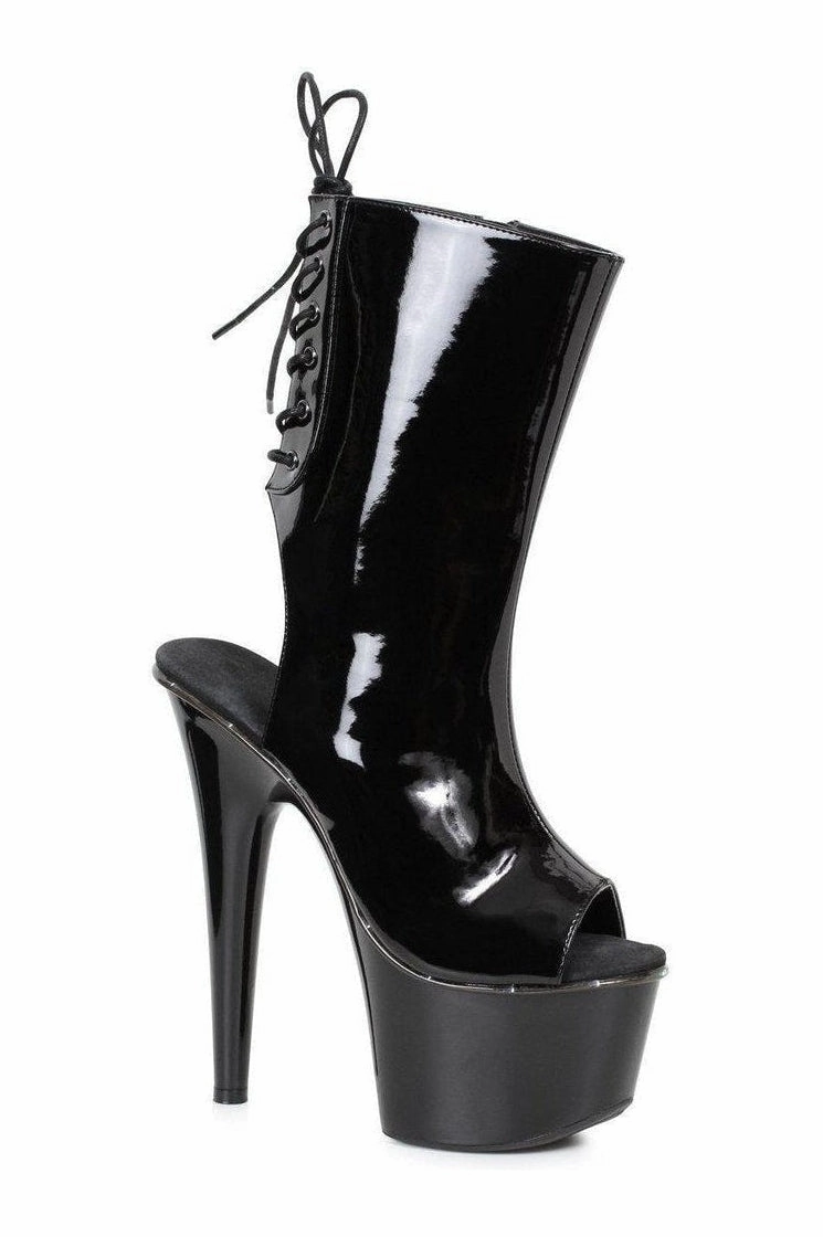 709-GEORGETTE LED Platform  | Black Patent