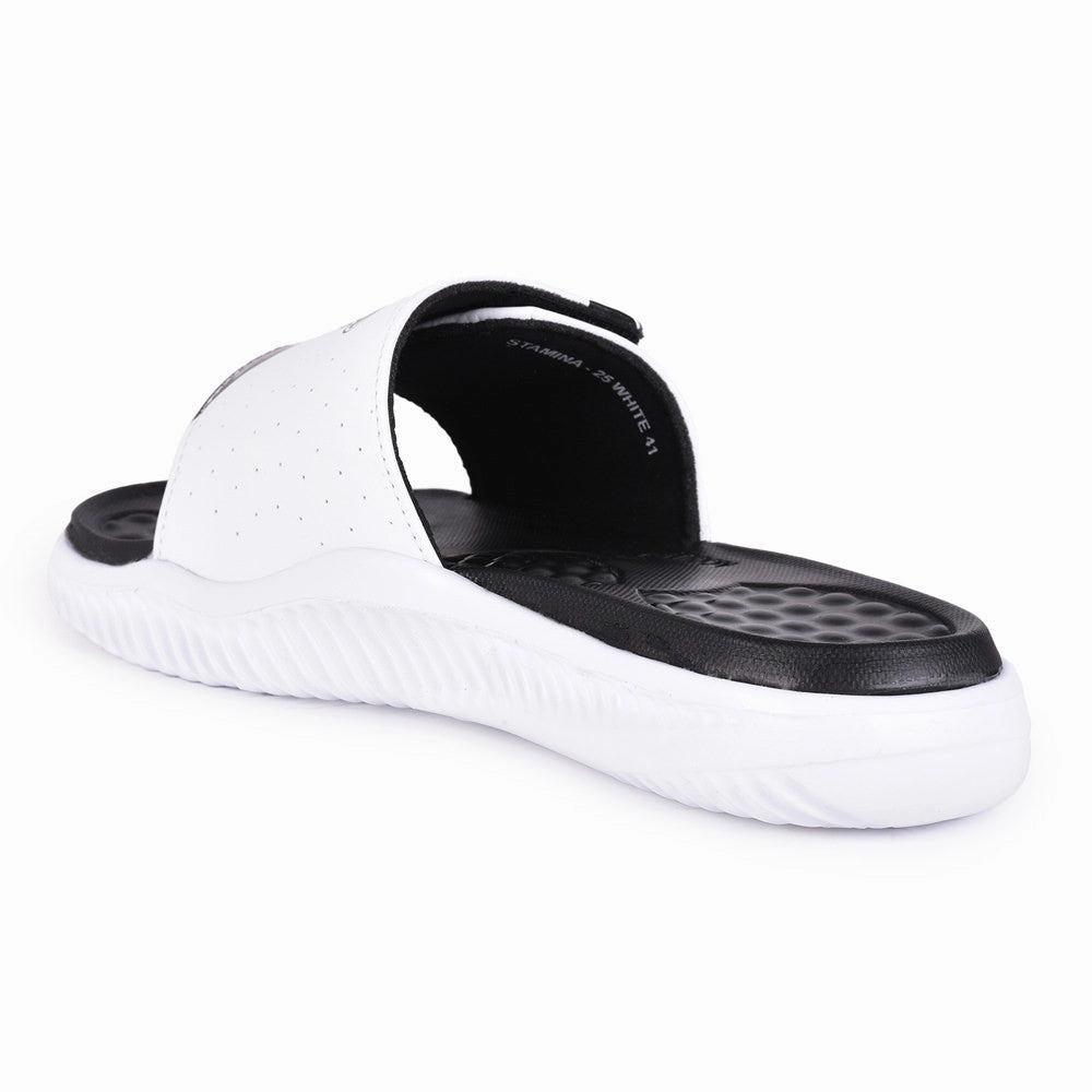 A-HA By Liberty White Slides For Men STAMINA-25