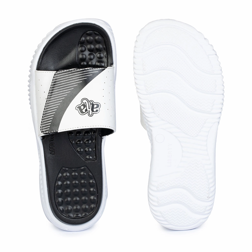A-HA By Liberty White Slides For Men STAMINA-25