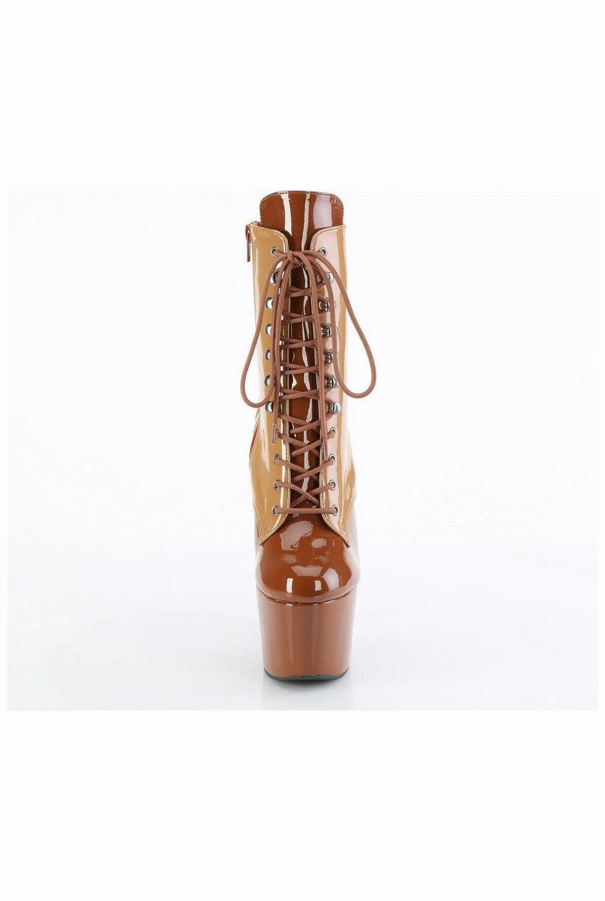 ADORE-1020DC Brown Patent Ankle Boot