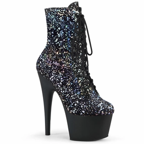 ADORE-1020SPLAT  Black Velvet-Silver Holographic/Black Matte