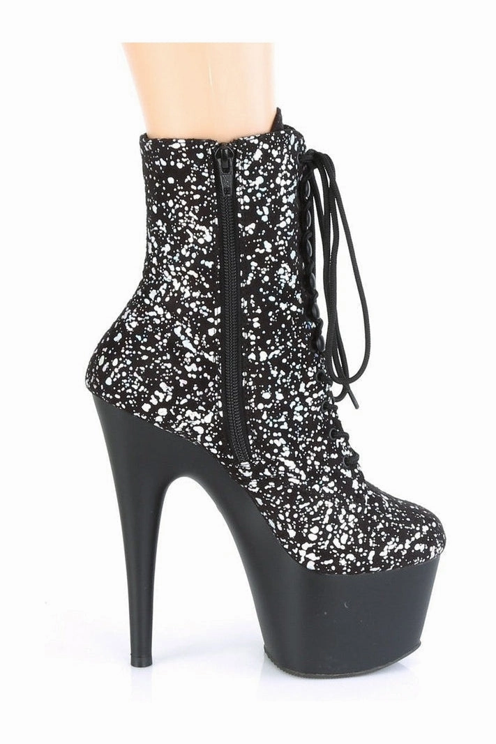 ADORE-1020SPLAT Exotic Boot | Black Velvet