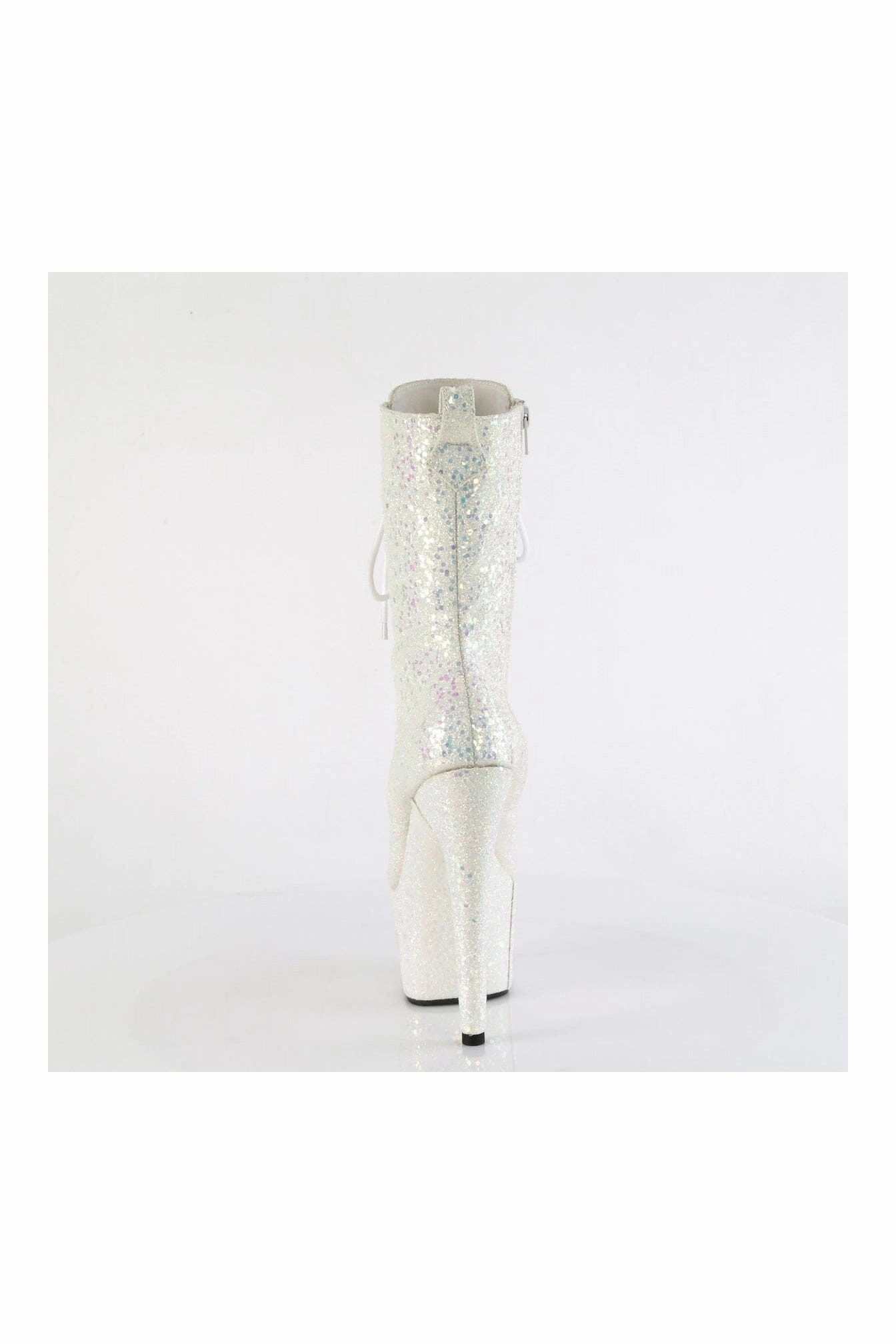 ADORE-1040-IG White Glitter Ankle Boot
