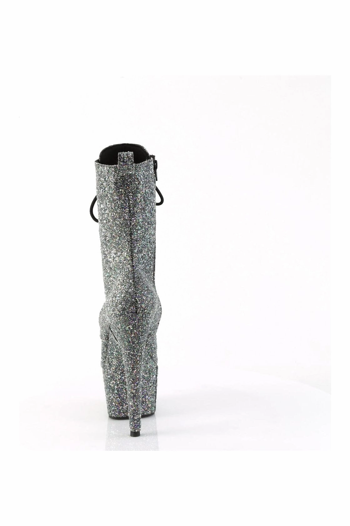ADORE-1040GR Black Glitter Ankle Boot