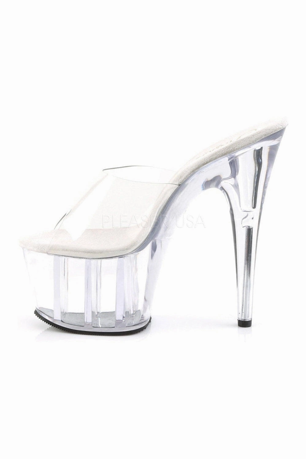 ADORE-701 Platform Slide  | Clear Vinyl