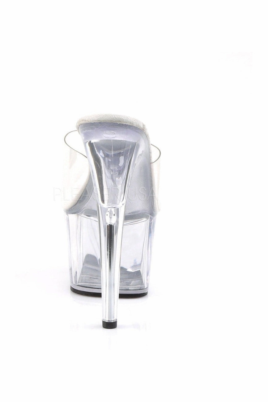 ADORE-701 Platform Slide  | Clear Vinyl