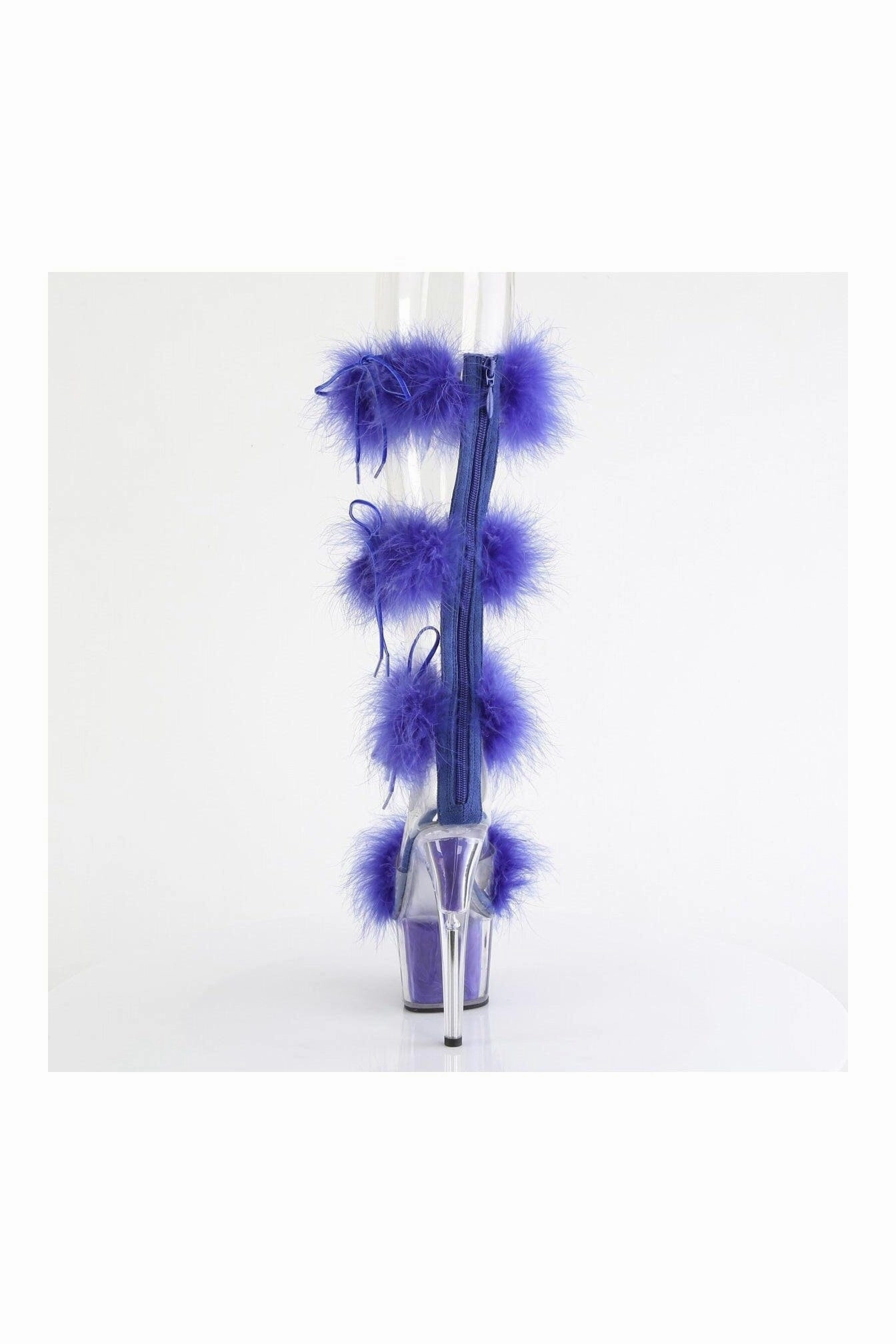 ADORE-728F Clear Marabou Sandal