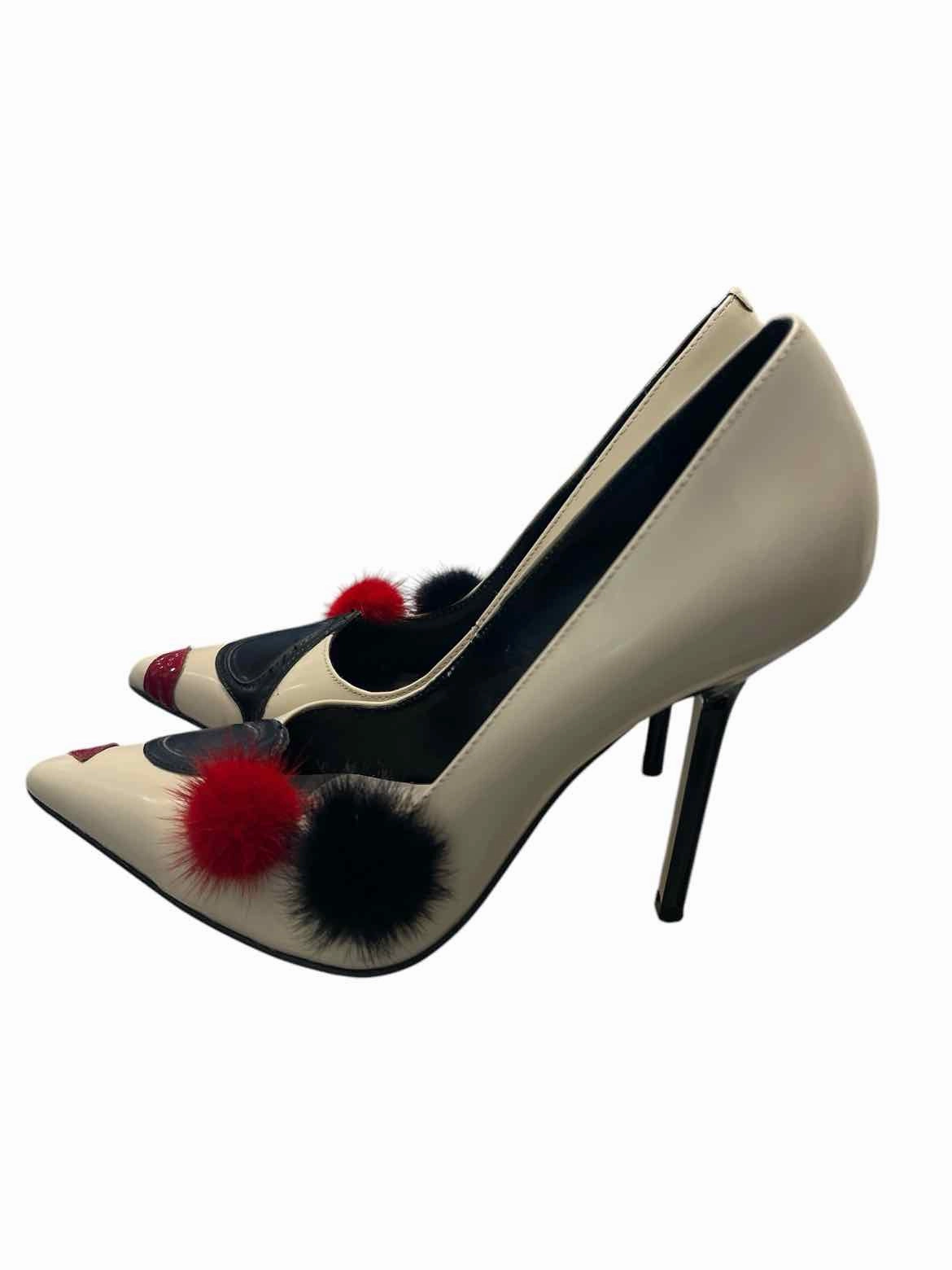 alice   olivia Cream and Red Size 37.5 Shoes