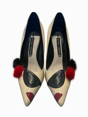 alice   olivia Cream and Red Size 37.5 Shoes