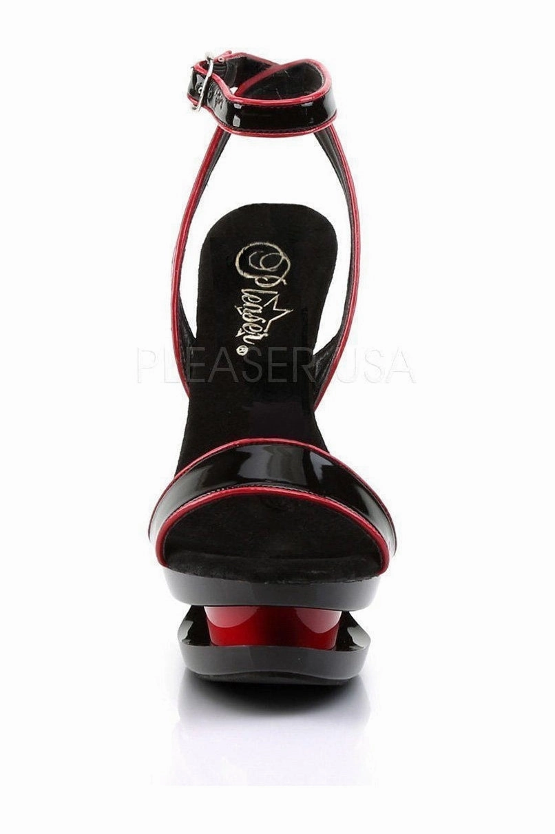 BLONDIE-631-2 Platform Sandal  | Black Patent