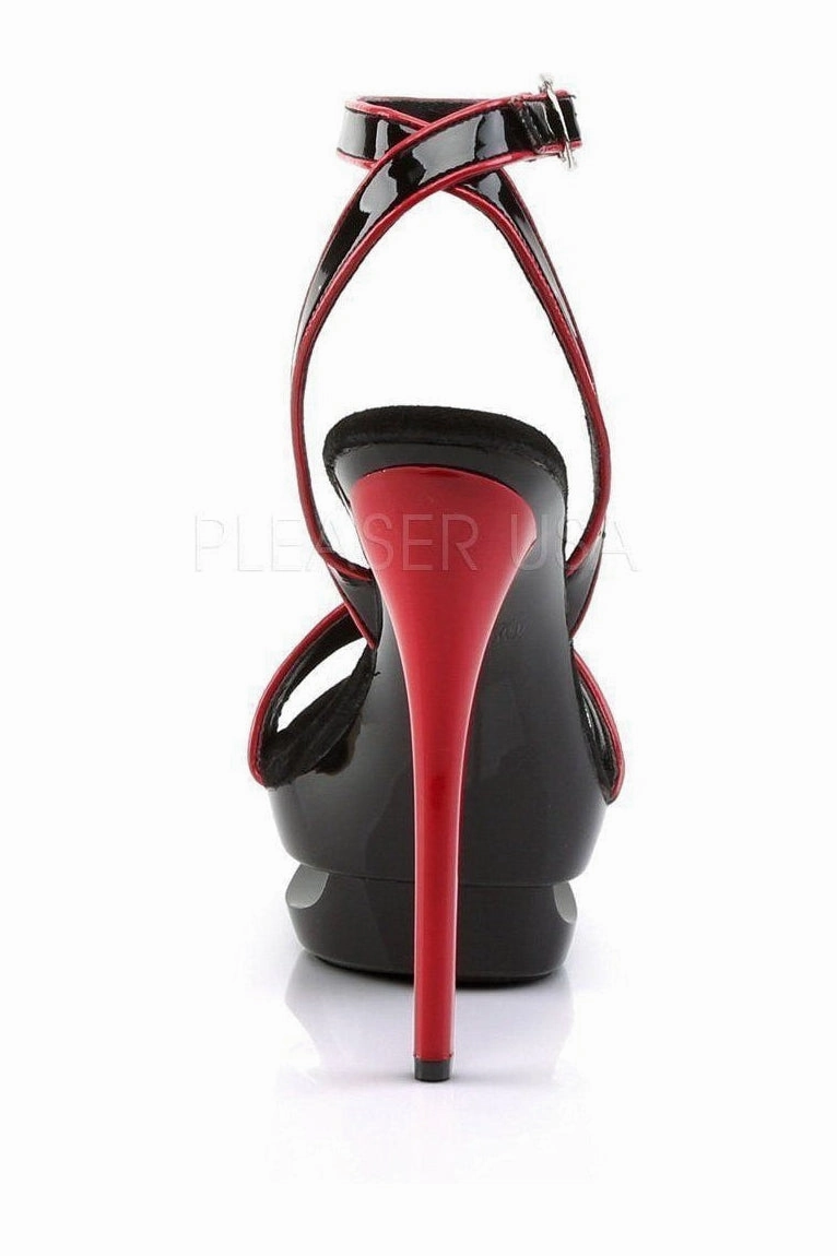 BLONDIE-631-2 Platform Sandal  | Black Patent