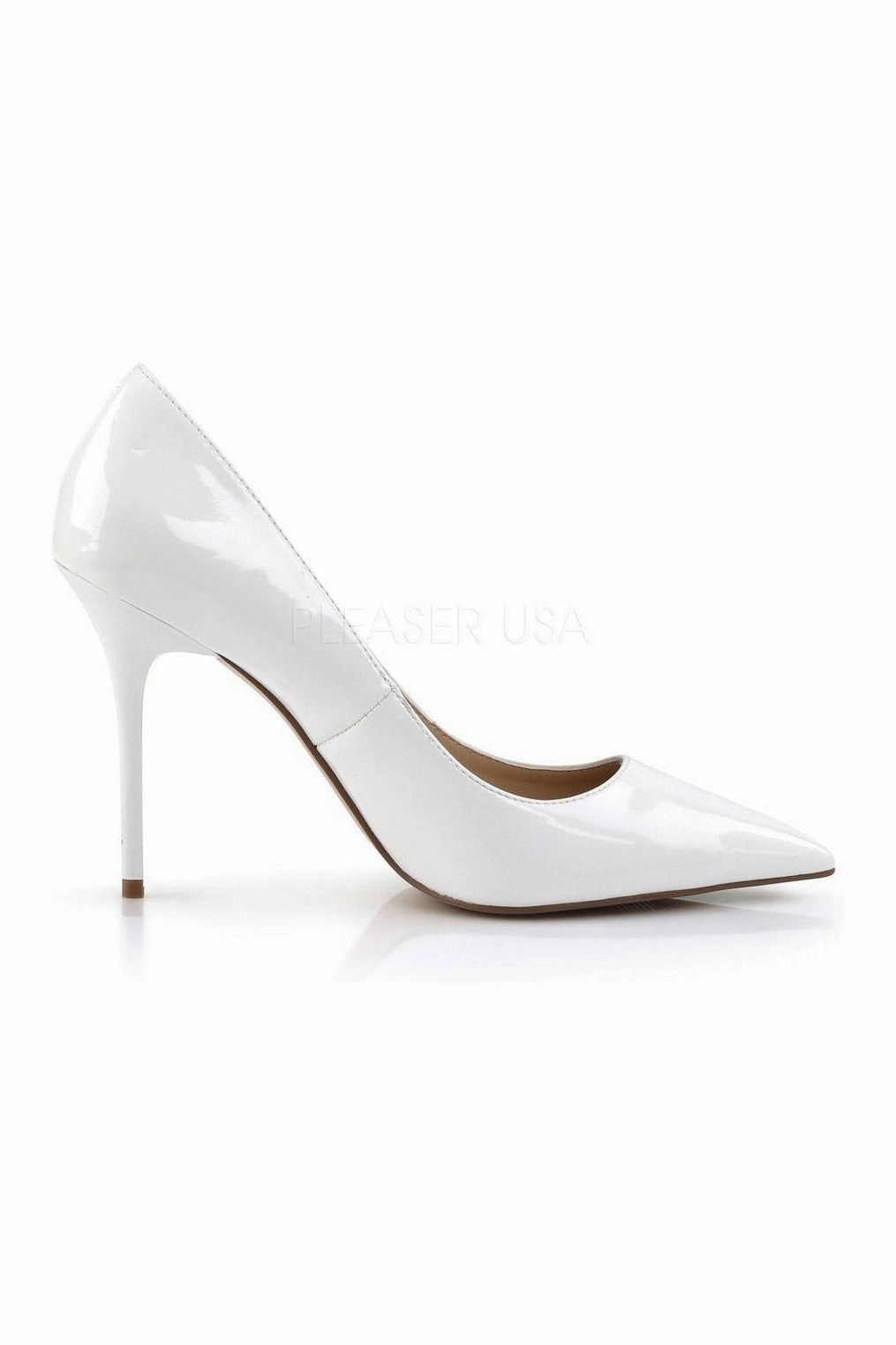 CLASSIQUE-20 Pump  | White Patent