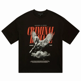 Criminal Damage Pegasus Tee - Black/Red
