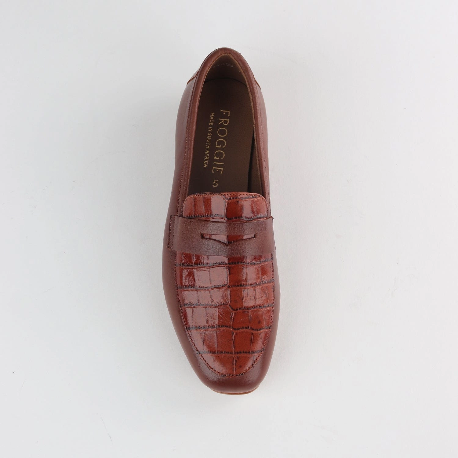 Croc Penny Loafer in Chestnut Multi - 12587
