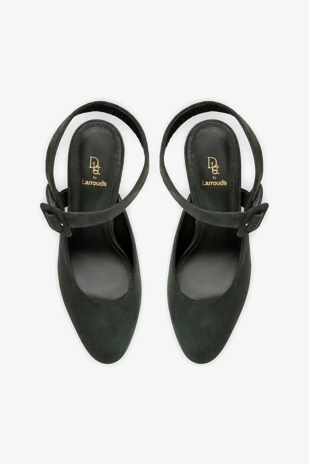Deena By Larroudé Pump In Deep Olivine Suede