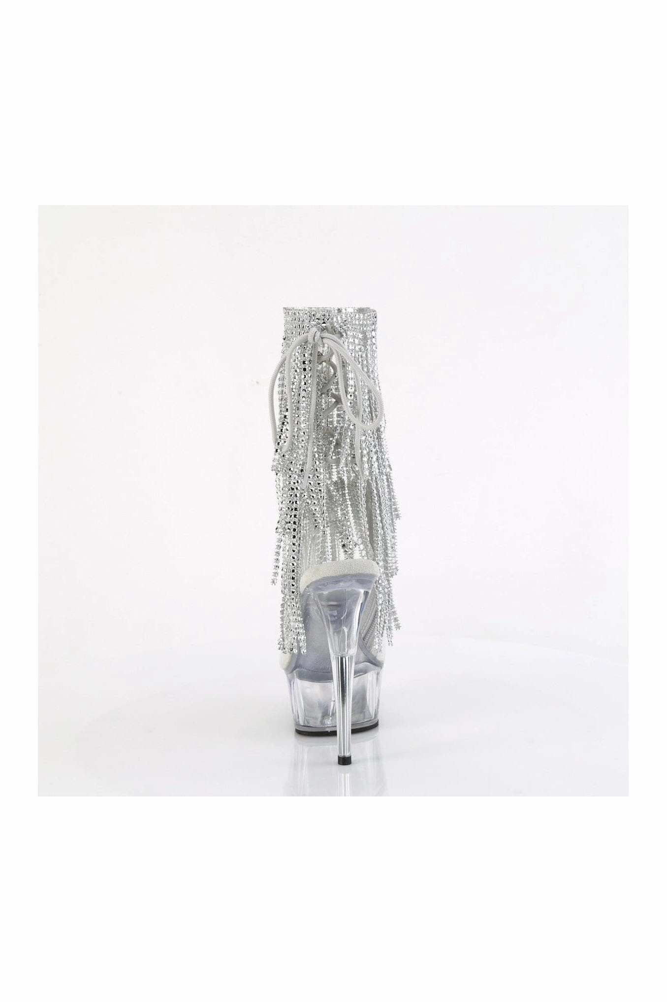DELIGHT-1017RSF Clear Vinyl Ankle Boot