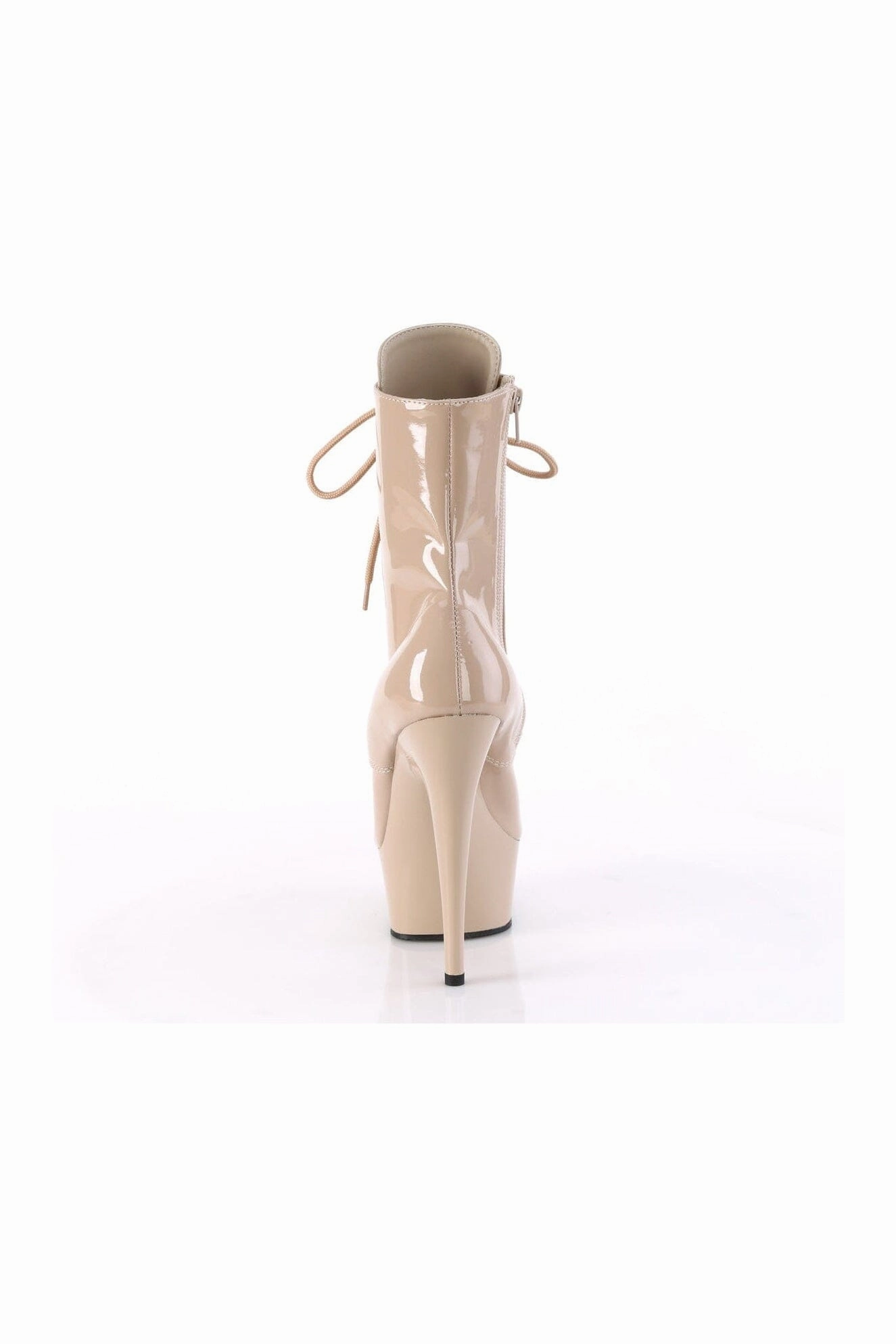 DELIGHT-1020 Nude Patent Ankle Boot