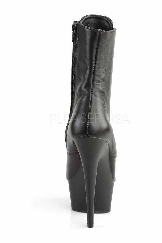 DELIGHT-1020 Platform Boot  | Black Genuine Leather