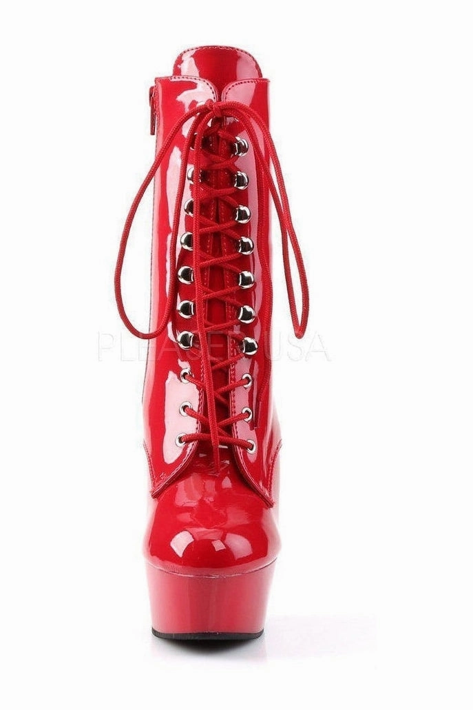 DELIGHT-1020 Platform Boot  | Red Patent