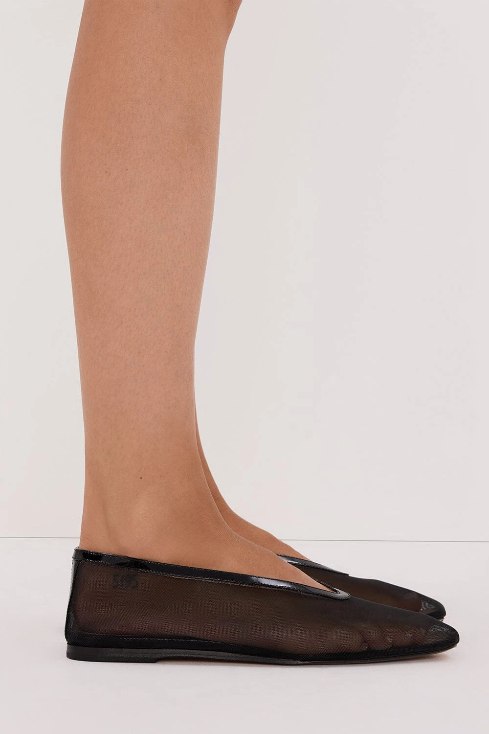 DOF STUDIOS MAISON BLACK MESH BALLET FLAT