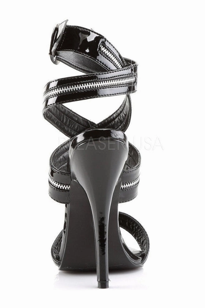 DOMINA-119 Sandal  | Black Patent
