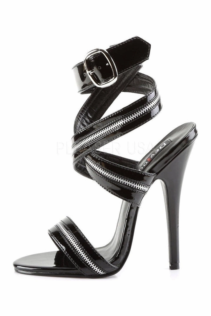 DOMINA-119 Sandal  | Black Patent