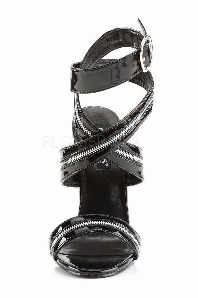DOMINA-119 Sandal  | Black Patent