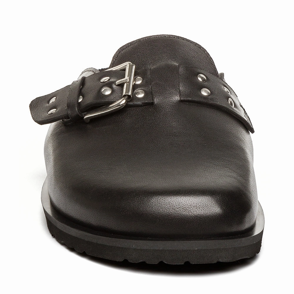Evergreen Flat Shoe BLACK LEATHER