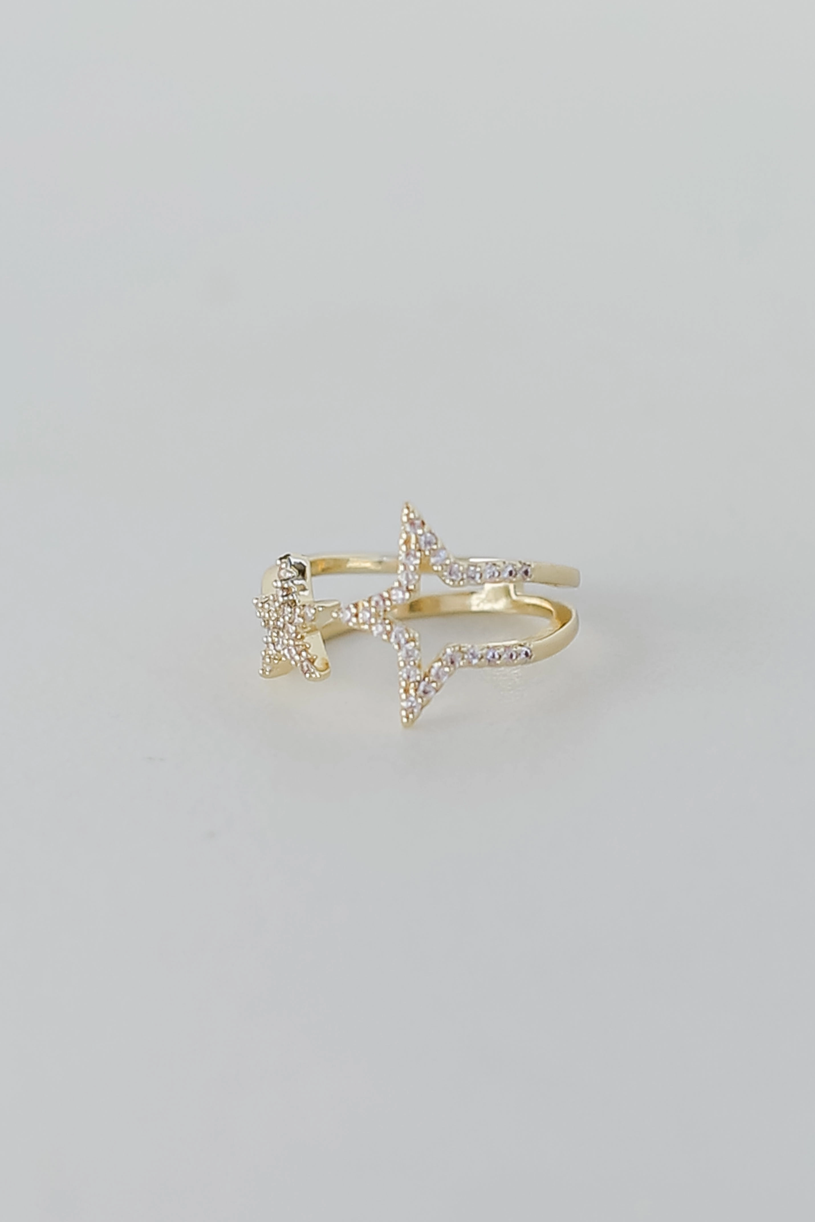 FINAL SALE - Diana Gold Rhinestone Star Ring
