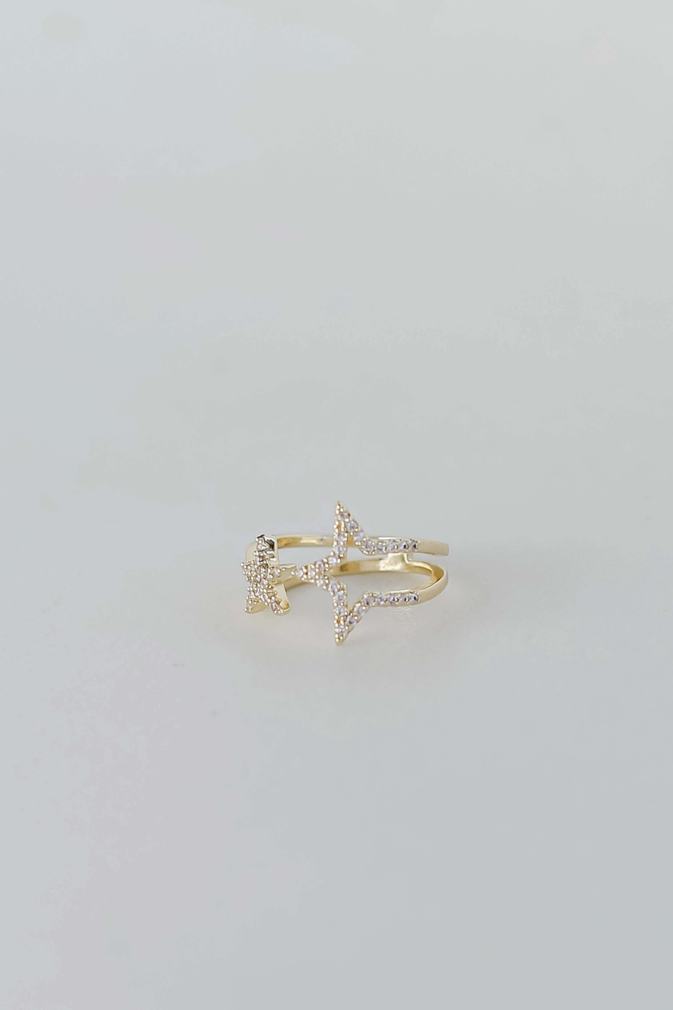 FINAL SALE - Diana Gold Rhinestone Star Ring