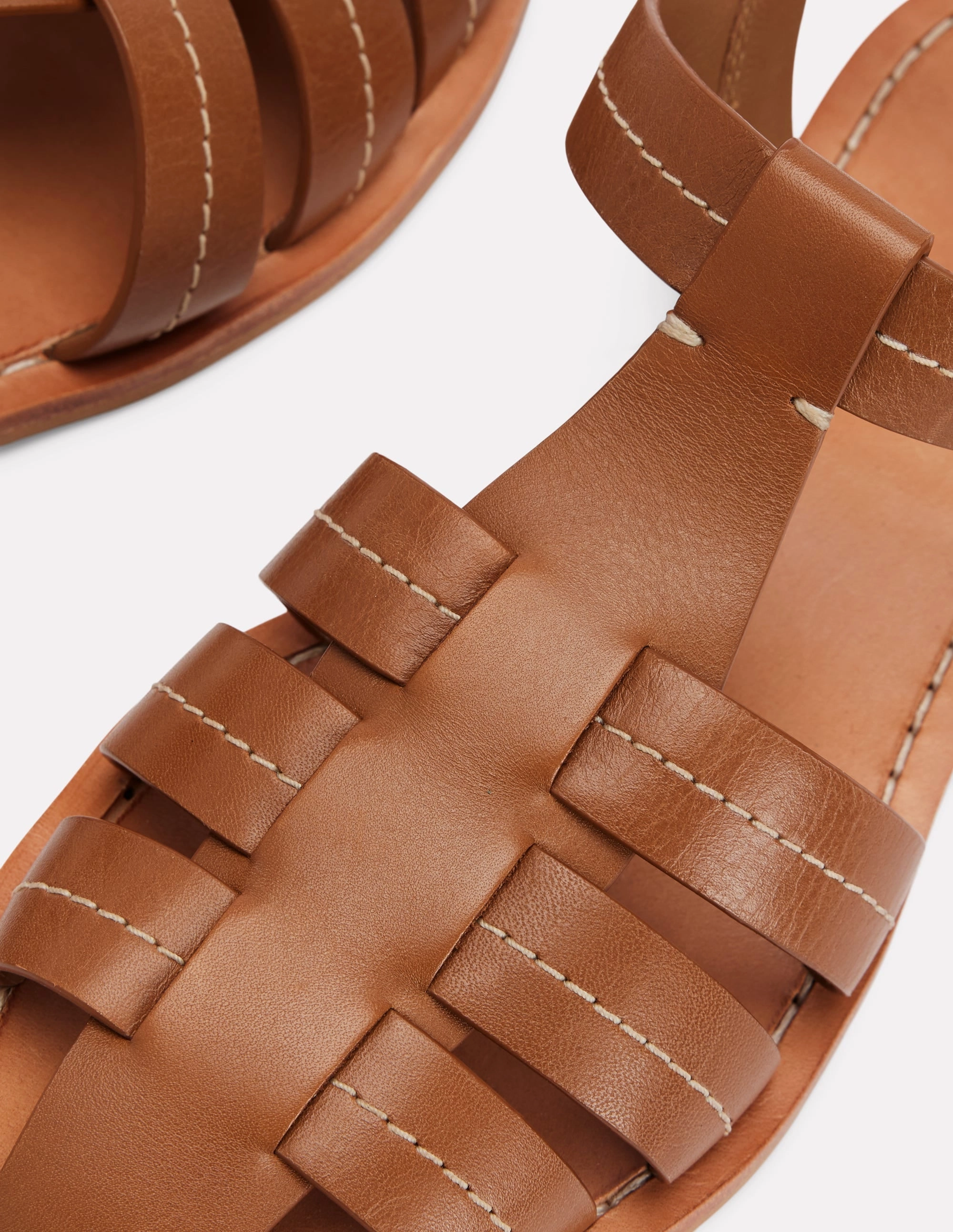 Fisherman Flat Sandals-Tan