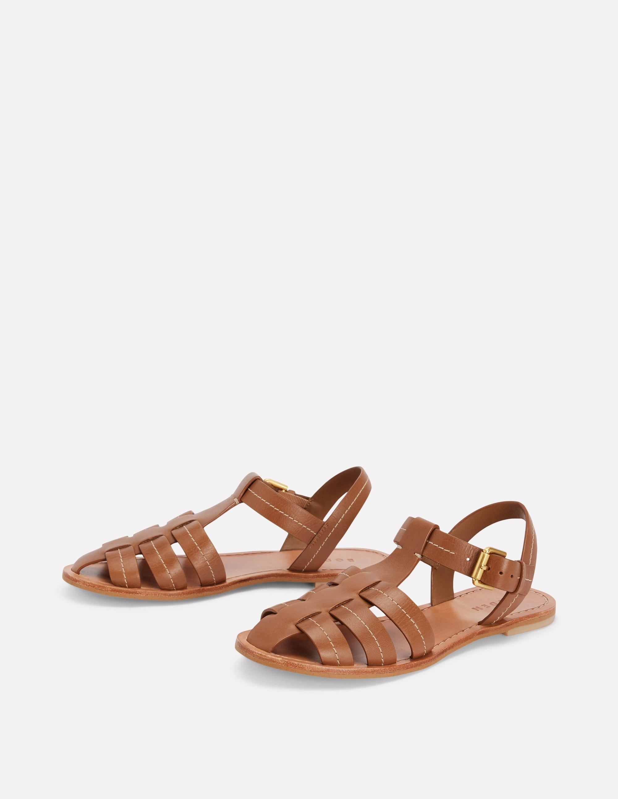 Fisherman Flat Sandals-Tan