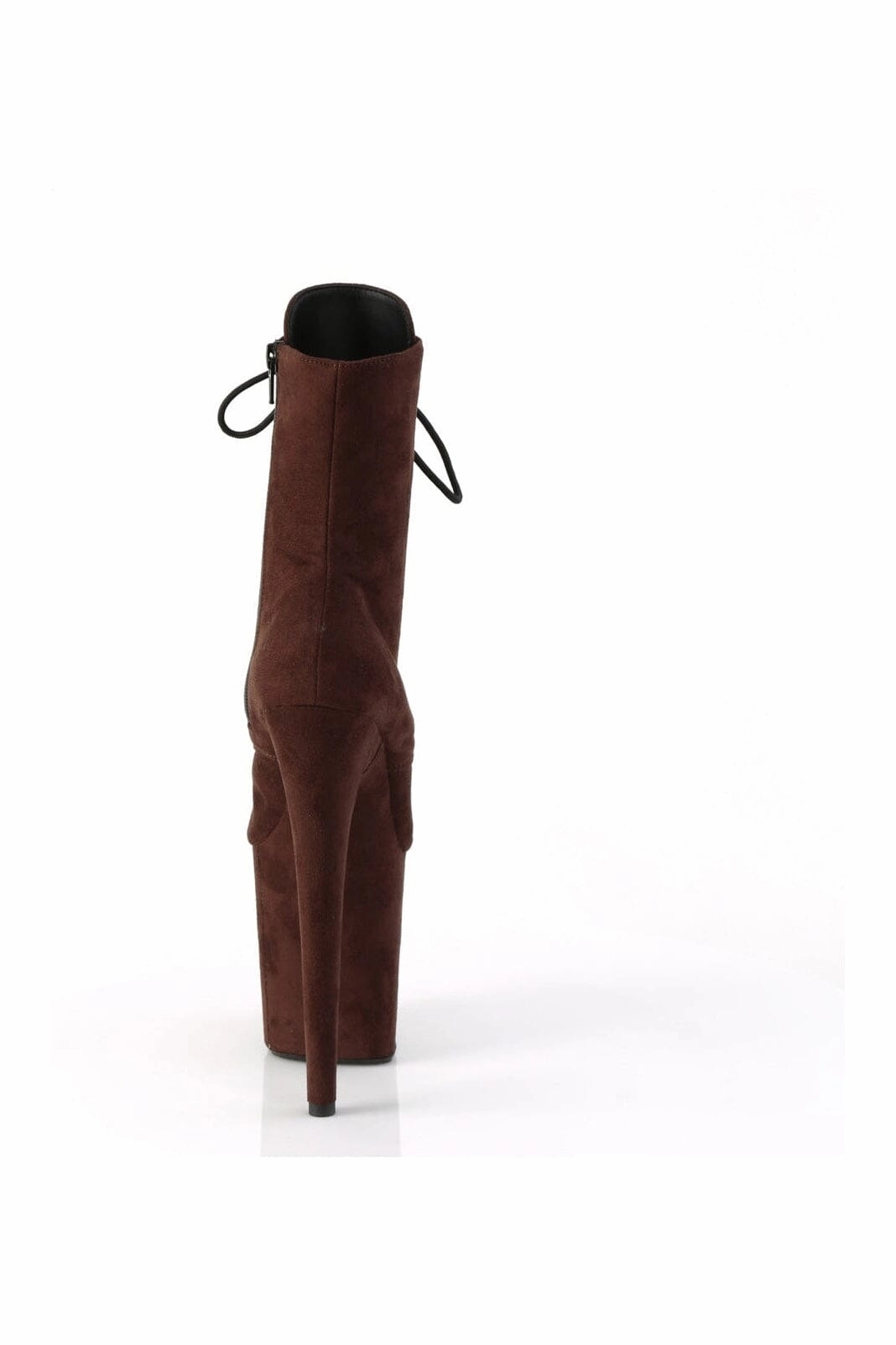 FLAMINGO-1020FS Brown Faux Suede Ankle Boot