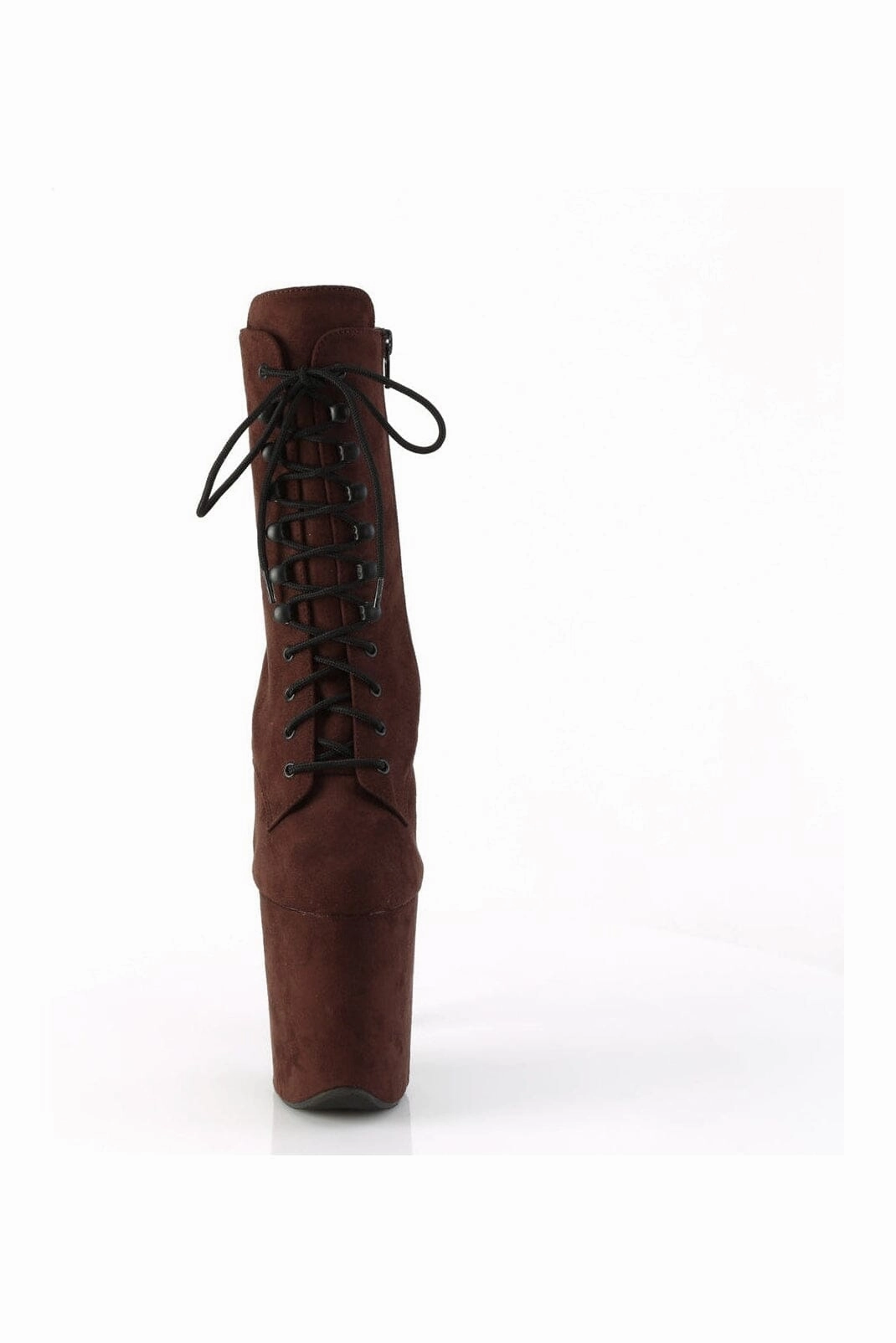 FLAMINGO-1020FS Brown Faux Suede Ankle Boot