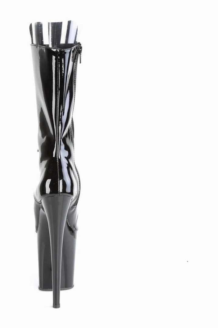 FLAMINGO-1051 Exotic Boot | Black Patent