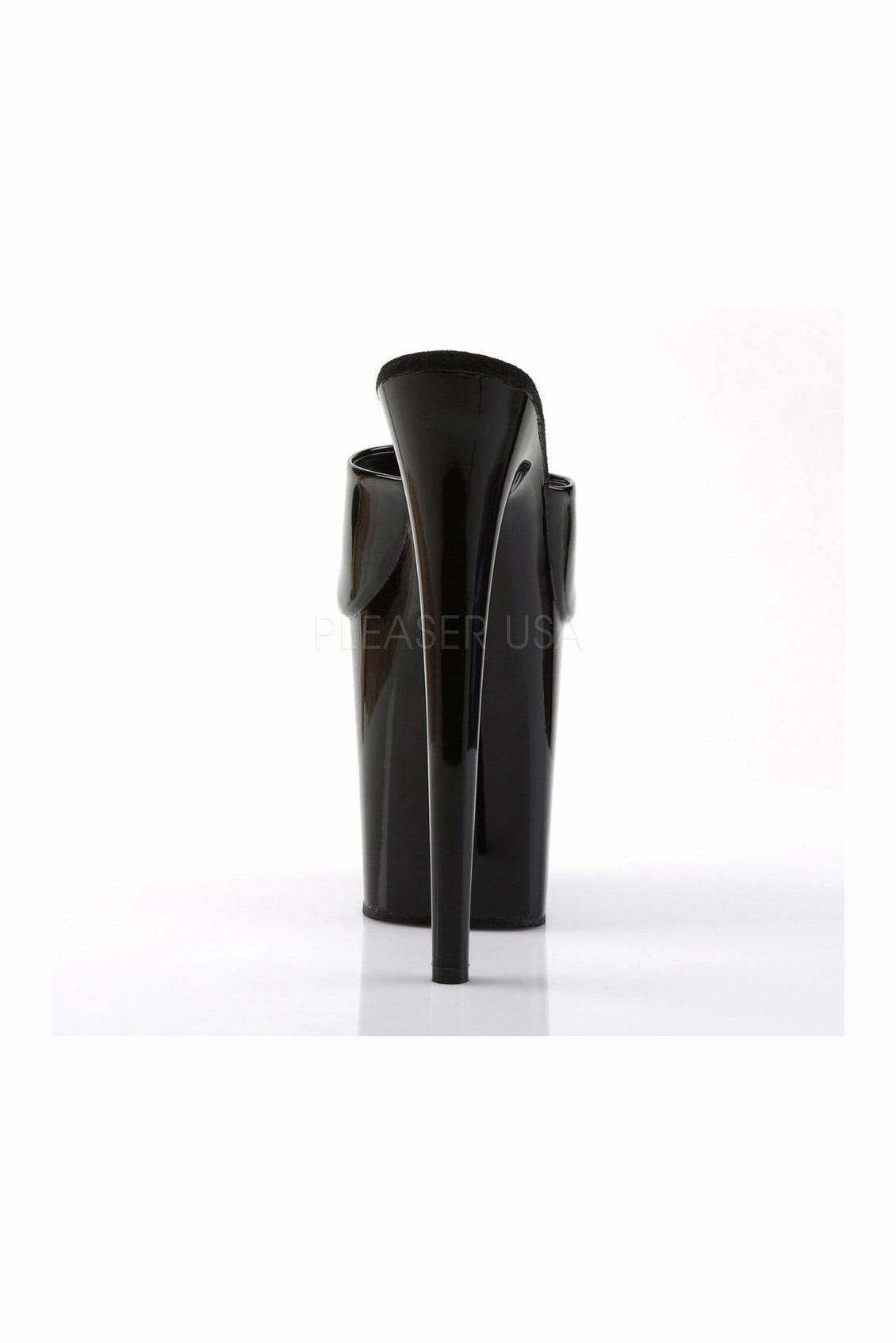 FLAMINGO-801 Platform Slide  | Black Patent