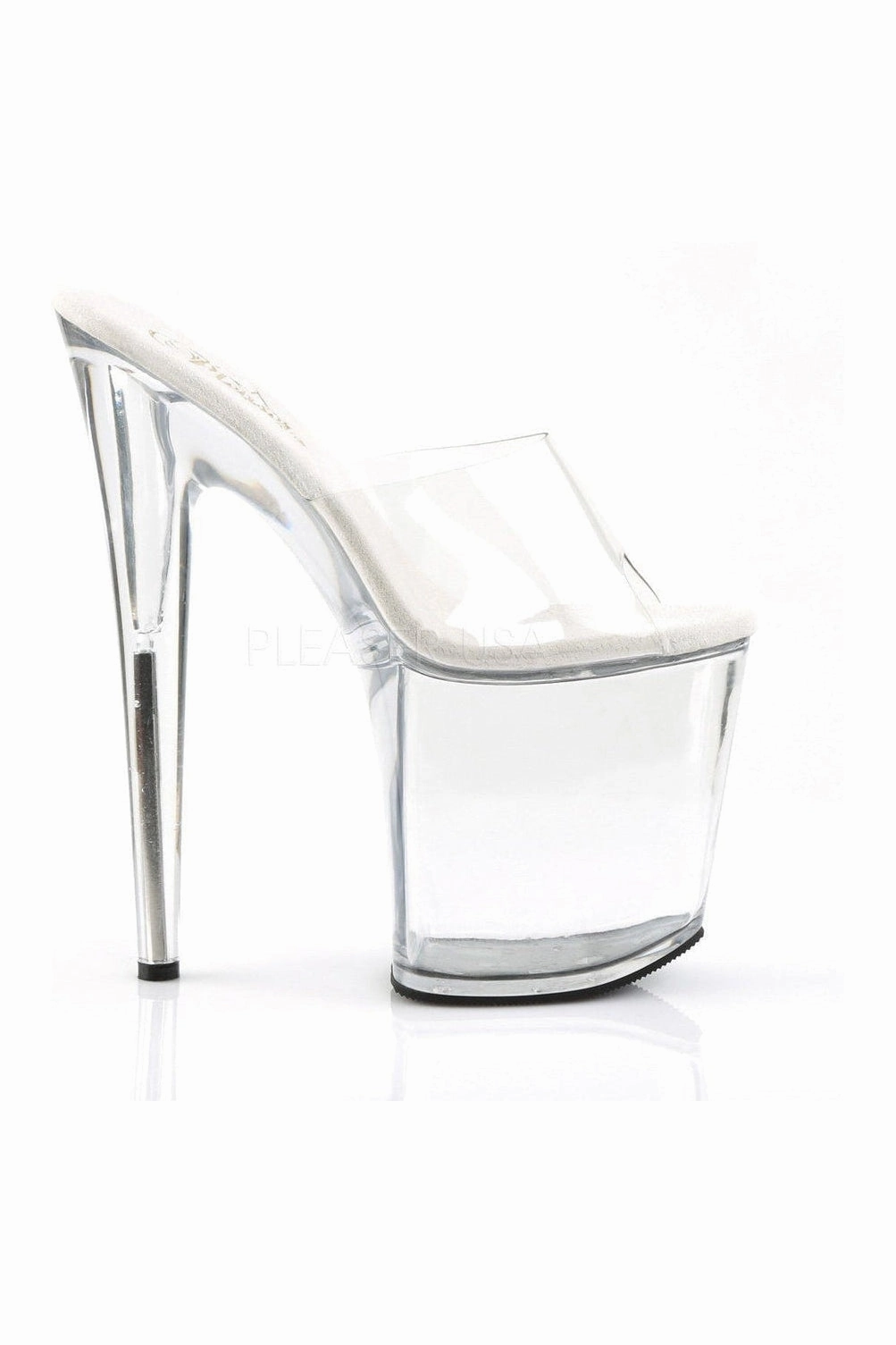 FLAMINGO-801 Platform Slide  | Clear Vinyl