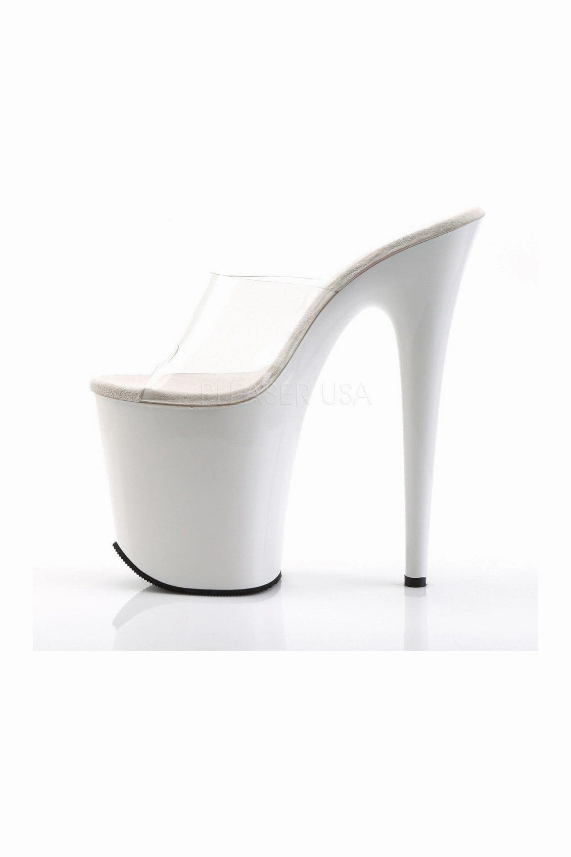 FLAMINGO-801 Platform Slide  | Clear Vinyl