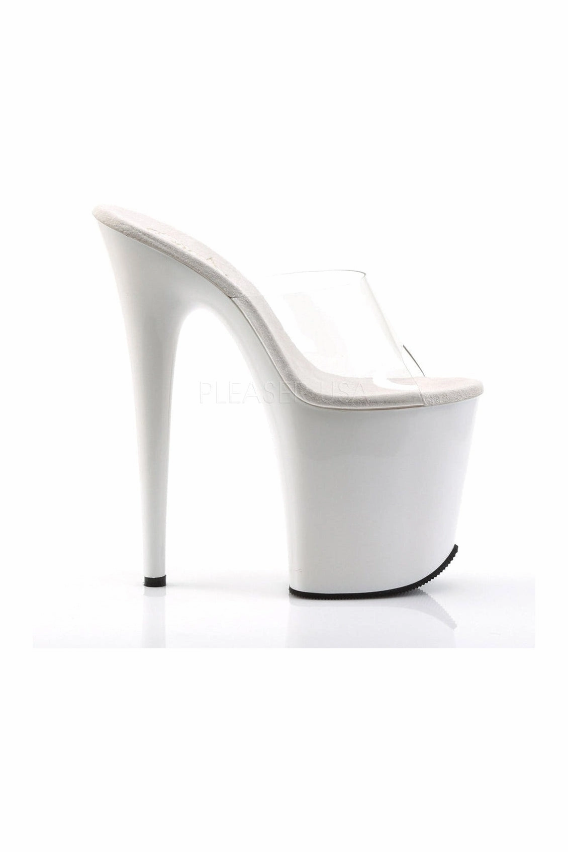 FLAMINGO-801 Platform Slide  | Clear Vinyl