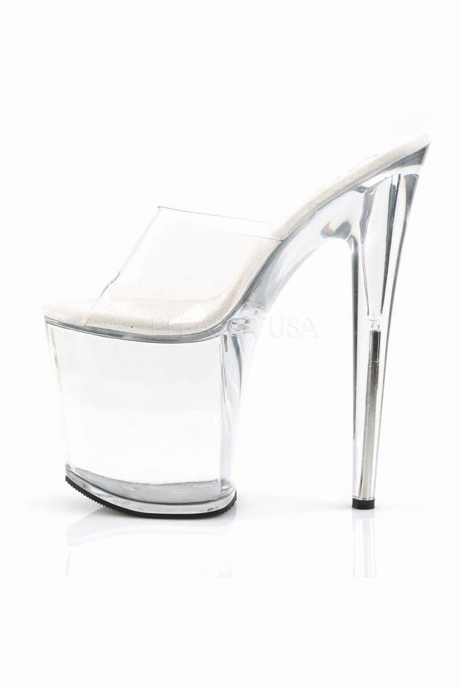 FLAMINGO-801 Platform Slide  | Clear Vinyl