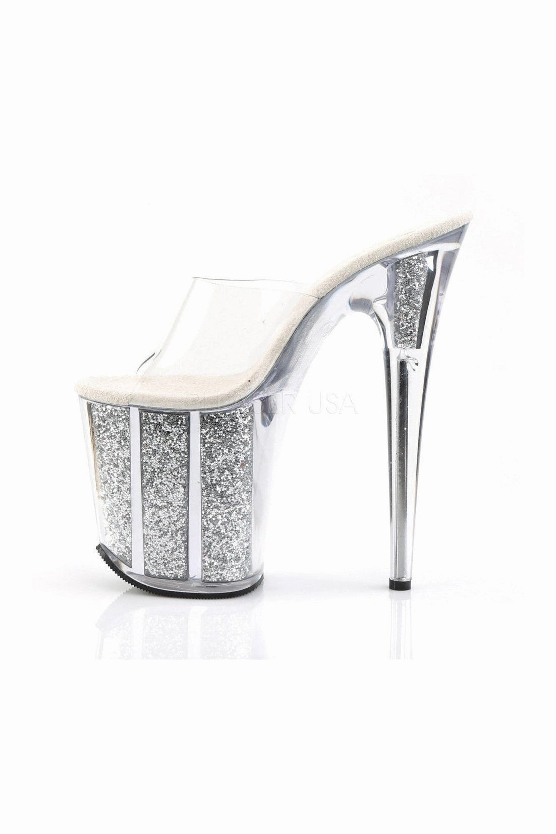 FLAMINGO-801G Platform Slide  | Clear Vinyl