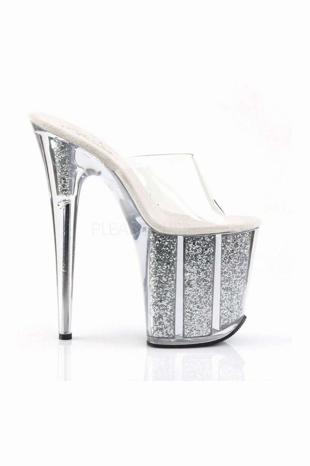 FLAMINGO-801G Platform Slide  | Clear Vinyl