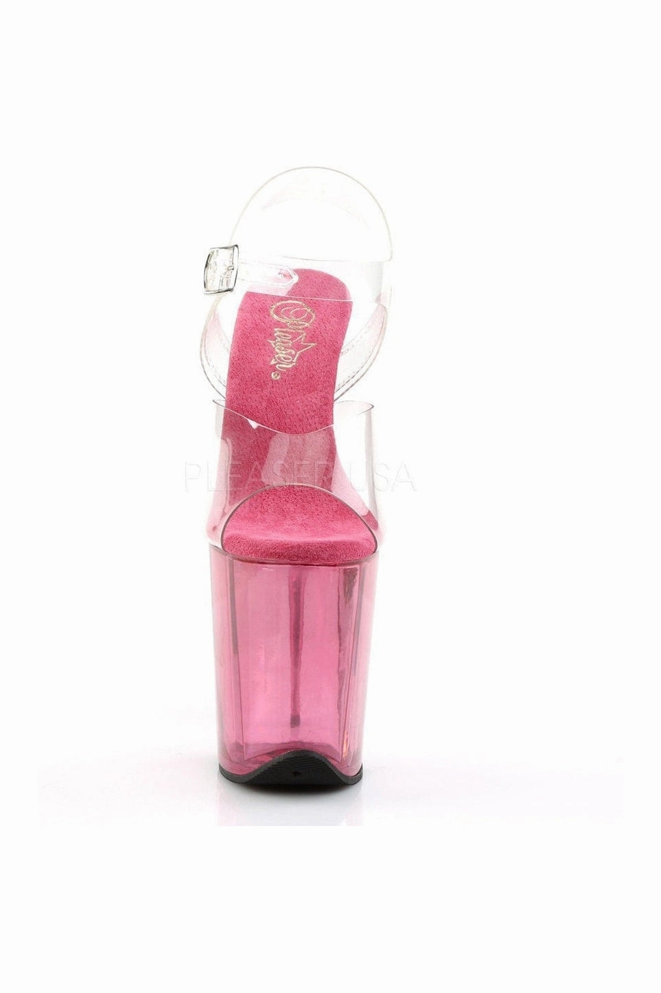 FLAMINGO-808T Platform Sandal  | Clear Vinyl
