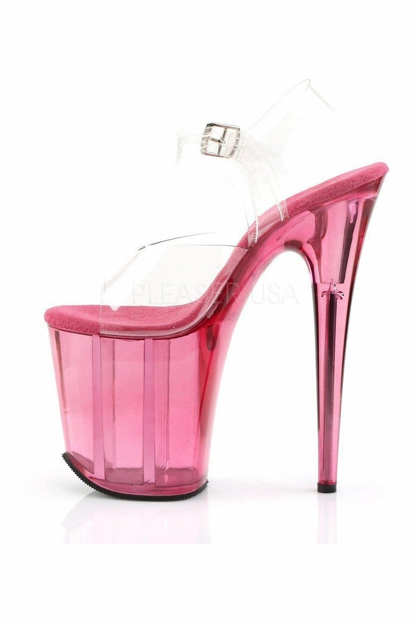 FLAMINGO-808T Platform Sandal  | Clear Vinyl