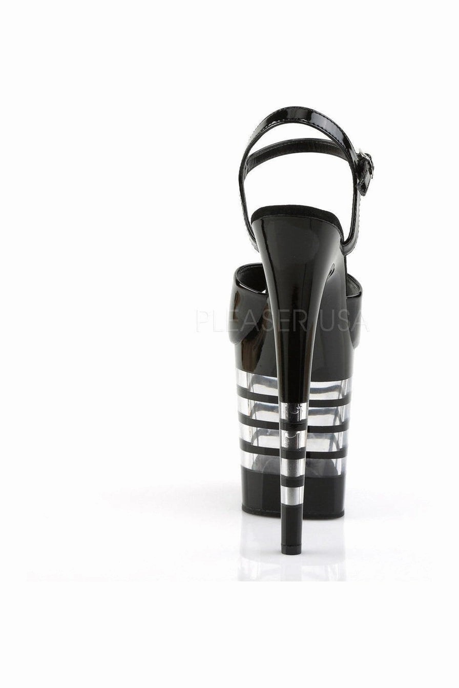 FLAMINGO-809LN Platform Sandal  | Black Patent