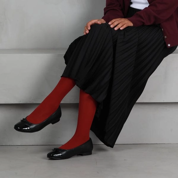 Flat Pump with Bow in Black Multi - 12826