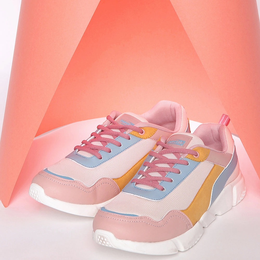 Force 10 Casual Peach Lacing Shoes For Women CORA by Liberty