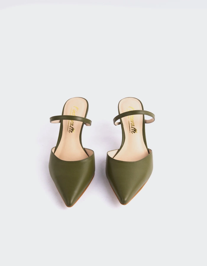 Forsythia Khaki Leather