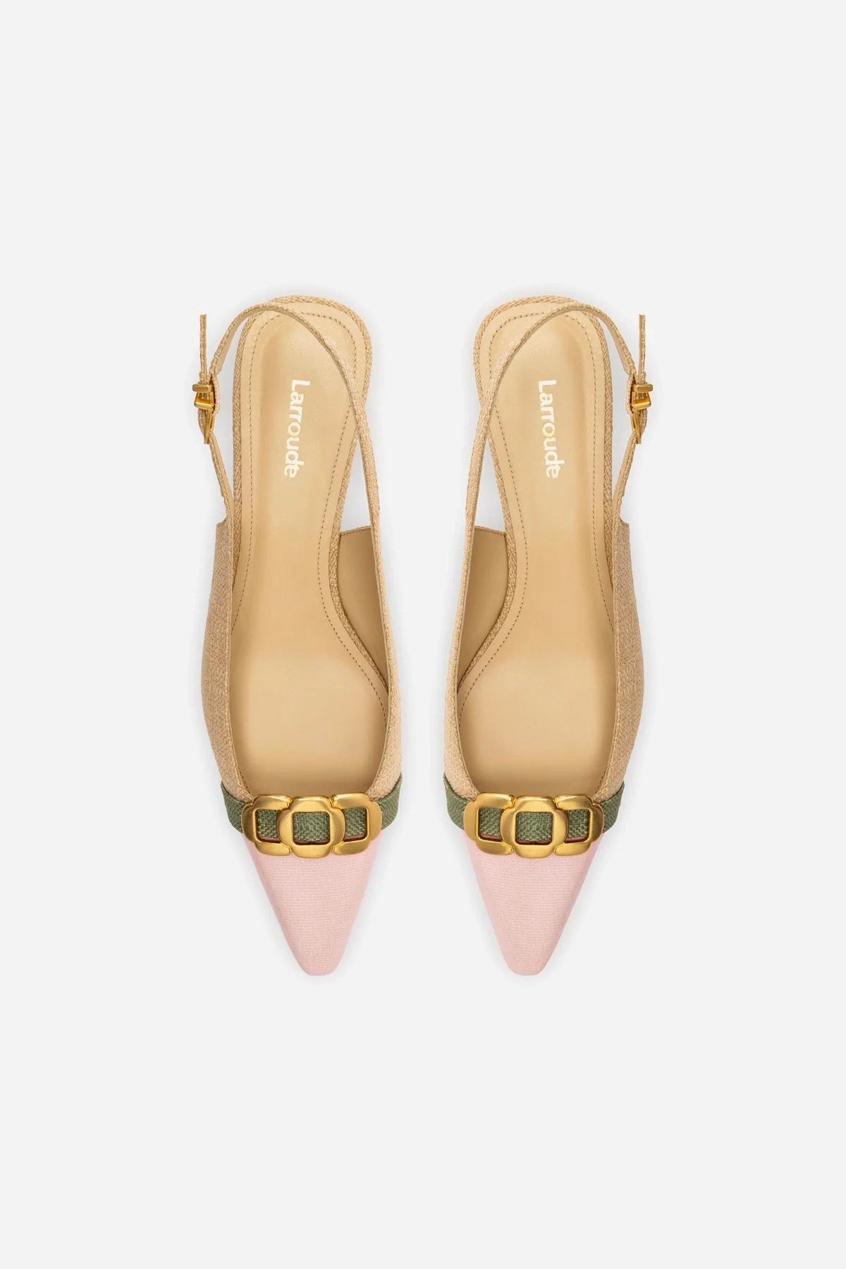 Franca Pump In Beige Raffia